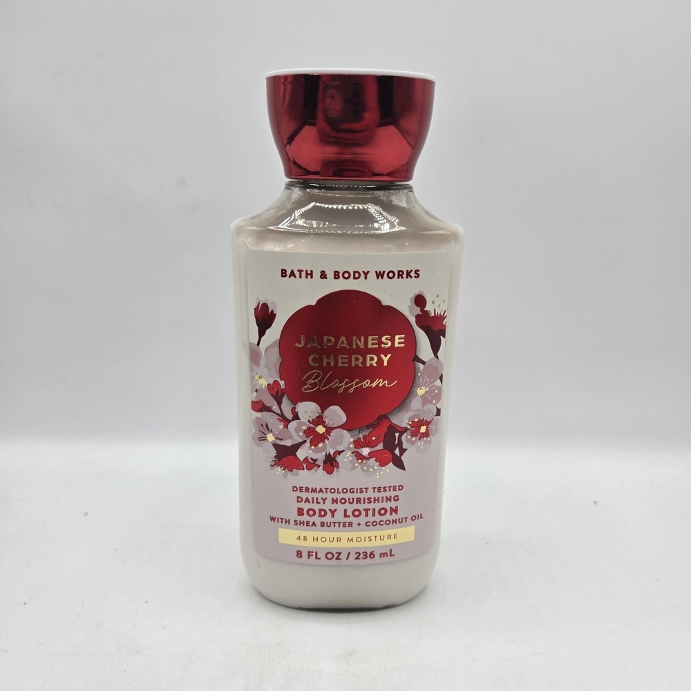 Bath & Body Works Japanese Cherry Blossom Body Lotion w/Shea & Vitamin E 8oz NEW
